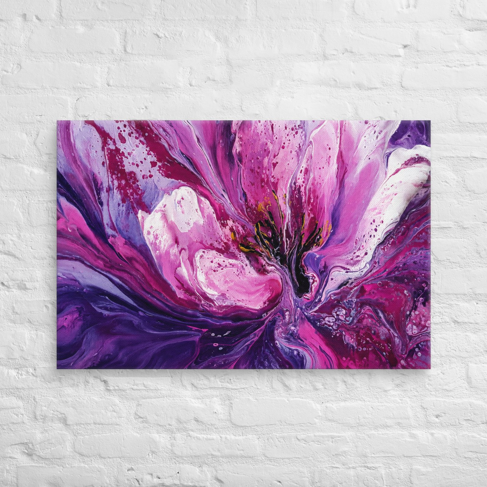 Purple Floral Wall Art Printable | Fluid Acrylic Botanical Print - Image 11