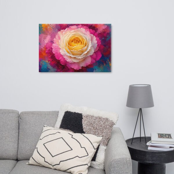 Colorful Impasto Floral Wall Art Printable | Modern Abstract Flower Rose Wall Art - Image 9