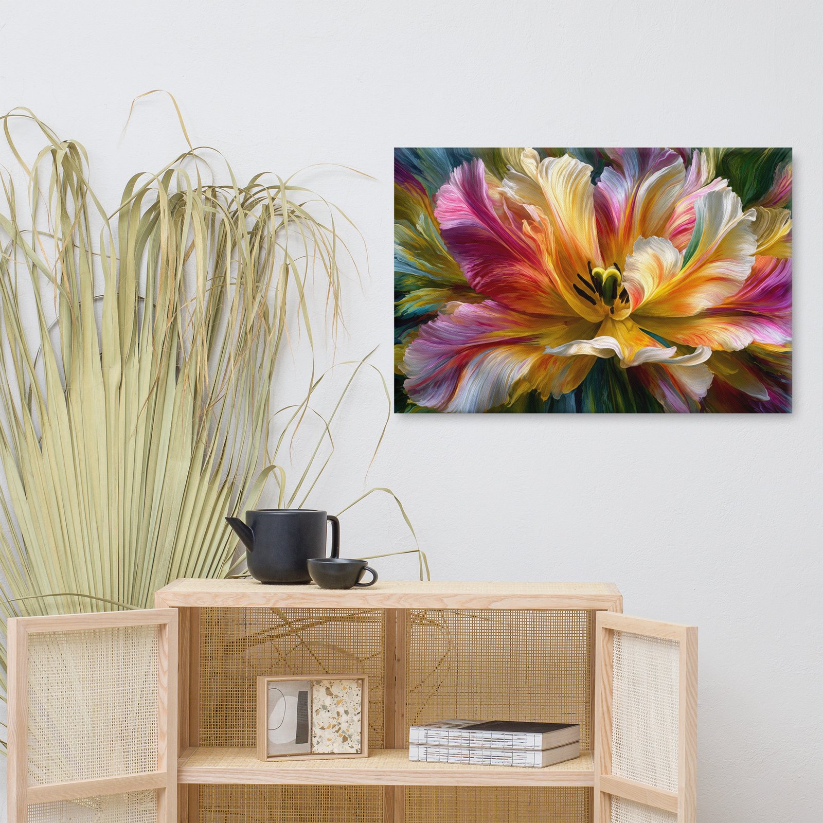 Colorful Abstract Floral Wall Art Printable | Modern Vivid Flower Print - Image 8