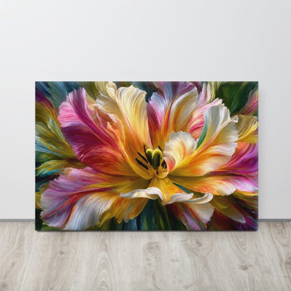 Colorful Abstract Floral Wall Art Printable | Modern Vivid Flower Print - Image 1