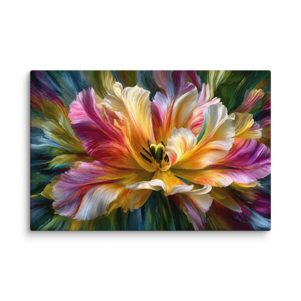 Colorful Abstract Floral Wall Art Printable | Modern Vivid Flower Print - Image 2